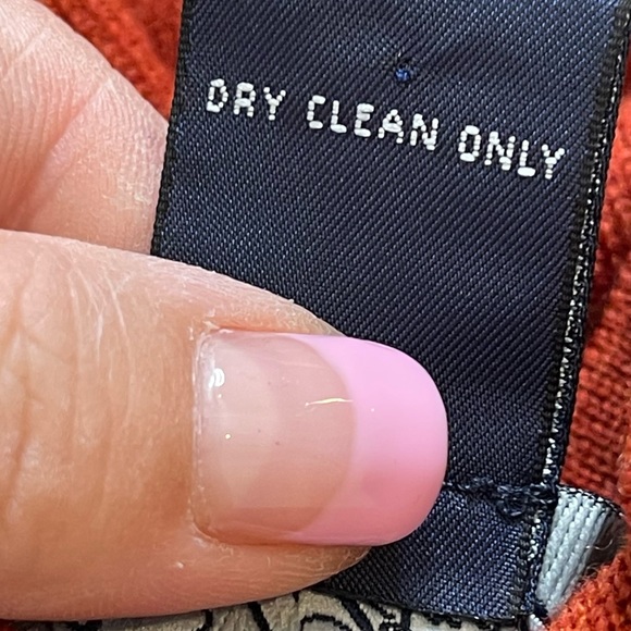 Brooks Brothers Mens Merino Wool V Neck Pullover Sweater Size L Reddish Brown - Picture 7 of 7